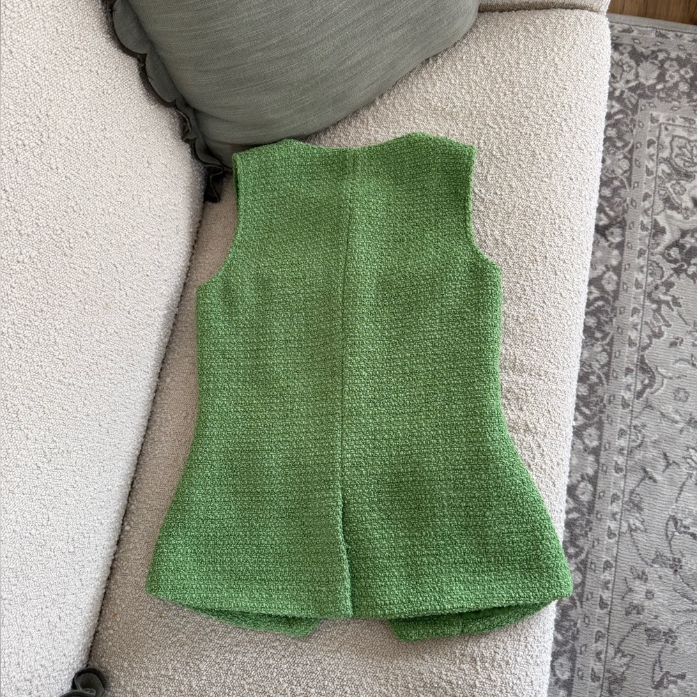 Endless Rose Tweed Buttoned Long Split Top🤍 - image 6